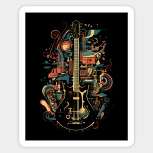 Guitar Music Dreams Magnet